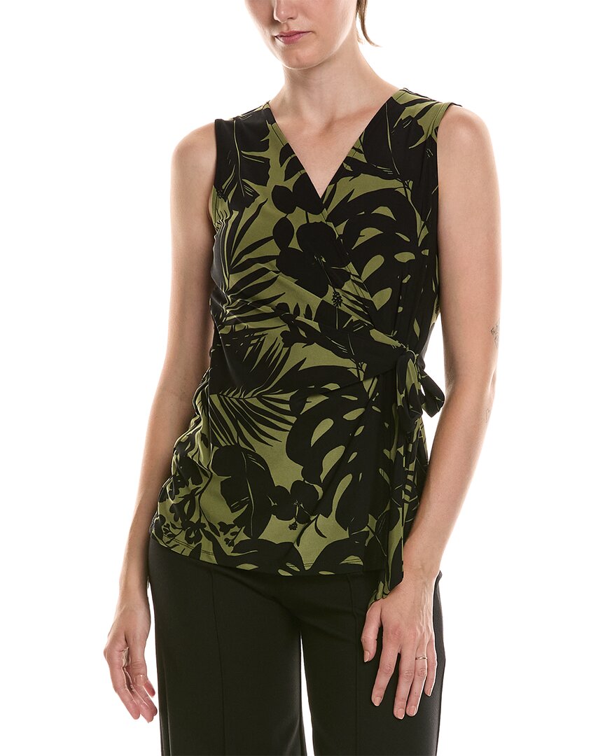 Anne Klein Printed Wrap Top