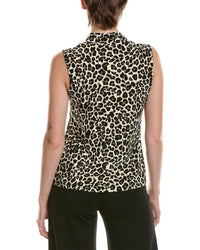 Anne Klein The Triple Pleat Printed Top
