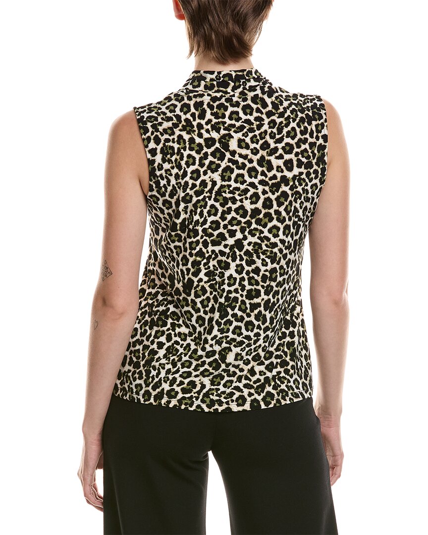 Anne Klein The Triple Pleat Printed Top