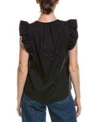 Anne Klein Anne Klein Flutter Sleeve Top
