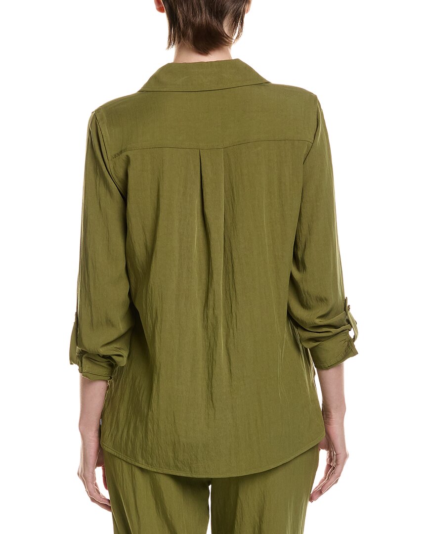 Anne Klein Half Zip Collar Shirt