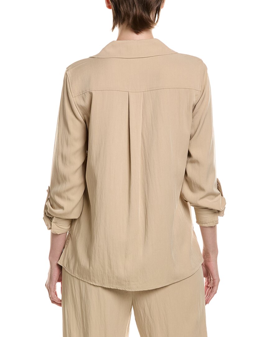 Anne Klein Half Zip Collar Shirt