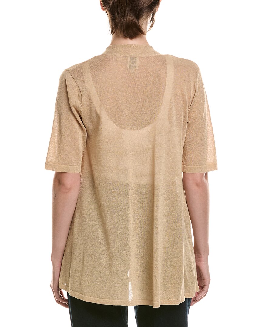 Anne Klein Semi Sheer Short Sleeve Cardigan