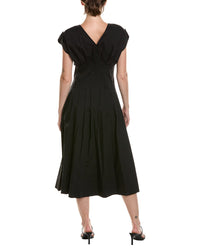 Anne Klein Waist Pleat Midi Dress