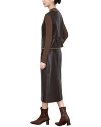 Monique Lagarde 2Pc Vest & Skirt Set