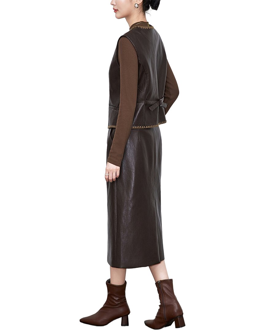 Monique Lagarde 2Pc Vest & Skirt Set