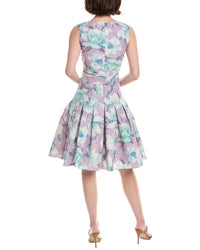 Sara Campbell Printed Taffeta Dress