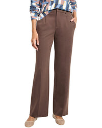 Nic+Zoe Drapey Ponte Wide Leg Trouser