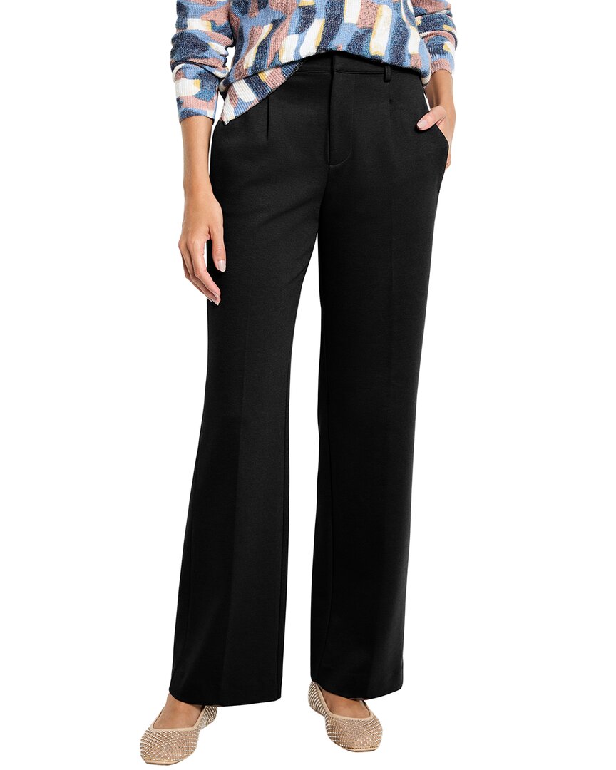 Nic+Zoe Drapey Ponte Wide Leg Trouser