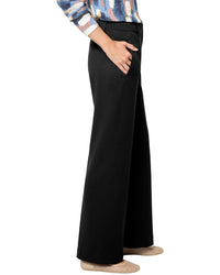 Nic+Zoe Drapey Ponte Wide Leg Trouser