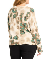 Nic+Zoe Plus Camo Shine Sweater
