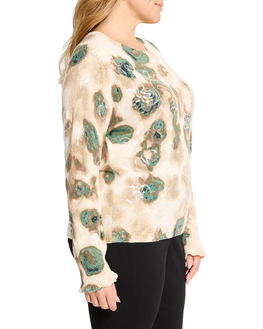 Nic+Zoe Plus Camo Shine Sweater
