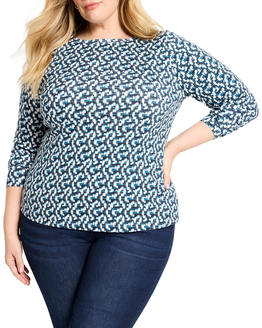 Nic+Zoe Plus Printed Boat T-Shirt