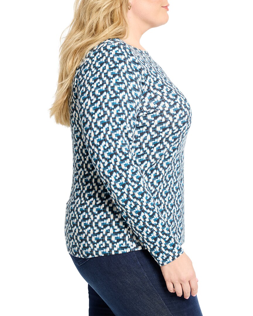 Nic+Zoe Plus Printed Boat T-Shirt