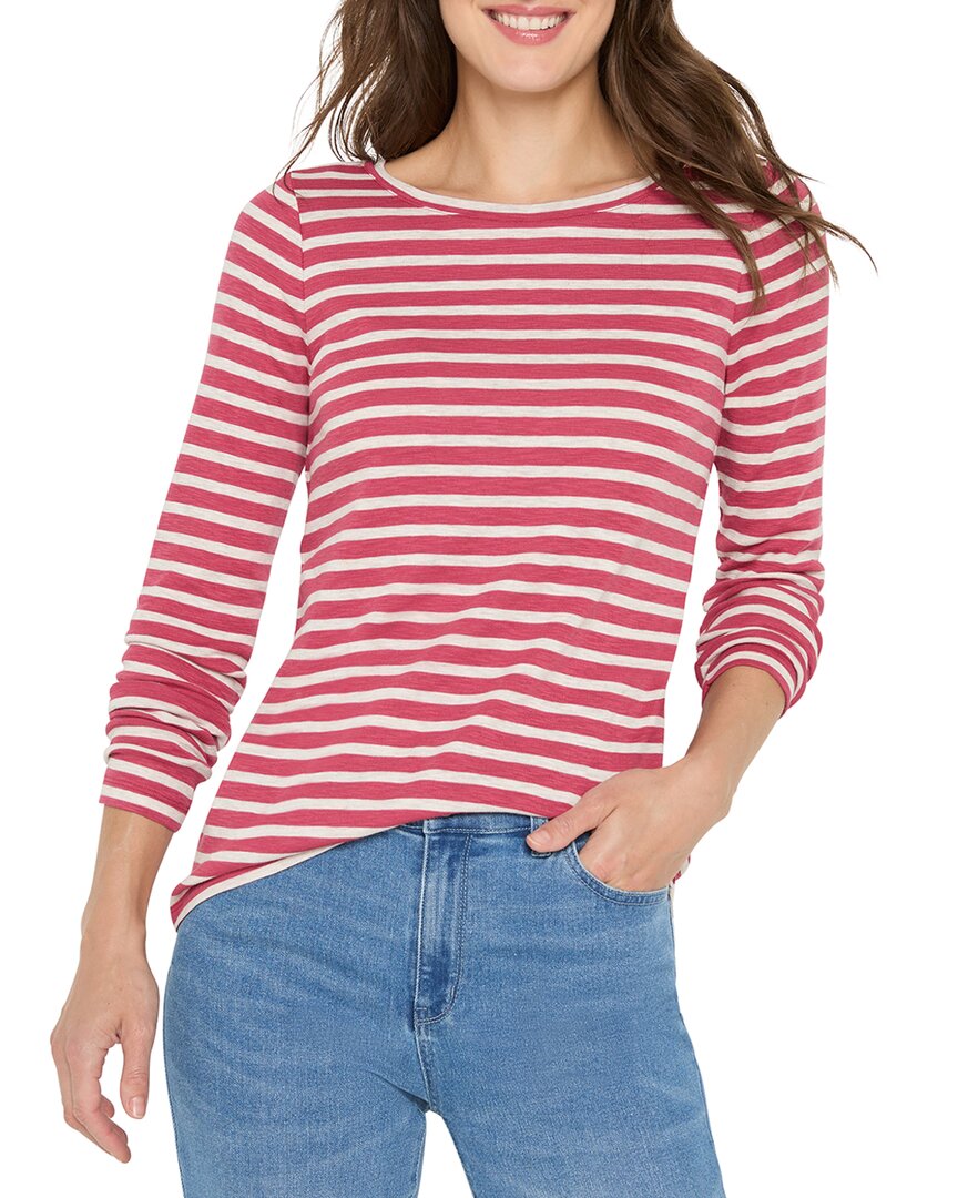 Nic+Zoe Petite Stripe Boat T-Shirt