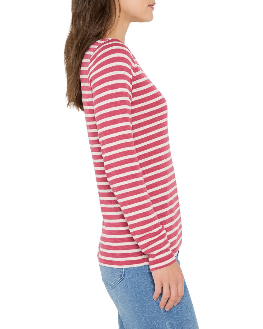 Nic+Zoe Petite Stripe Boat T-Shirt