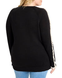 Nic+Zoe Plus Ruffled Down Sweater