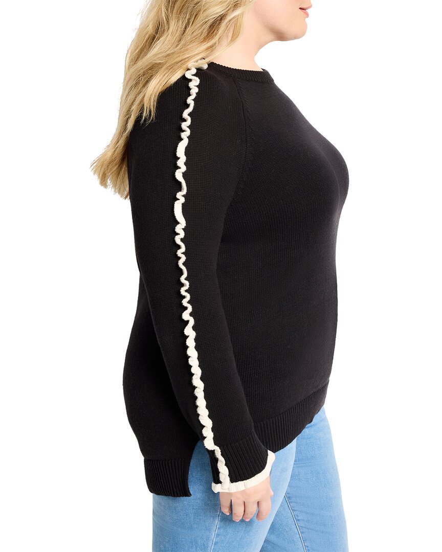 Nic+Zoe Plus Ruffled Down Sweater