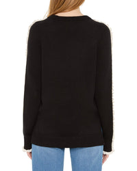 Nic+Zoe Ruffled Down Sweater