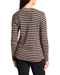 NIC+ZOE Nic+Zoe Petite Striped Henley T-Shirt