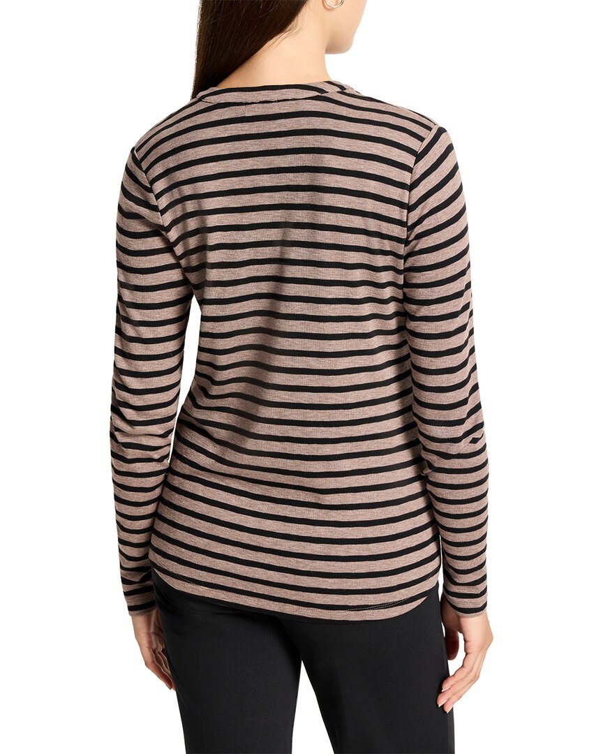 NIC+ZOE Nic+Zoe Petite Striped Henley T-Shirt