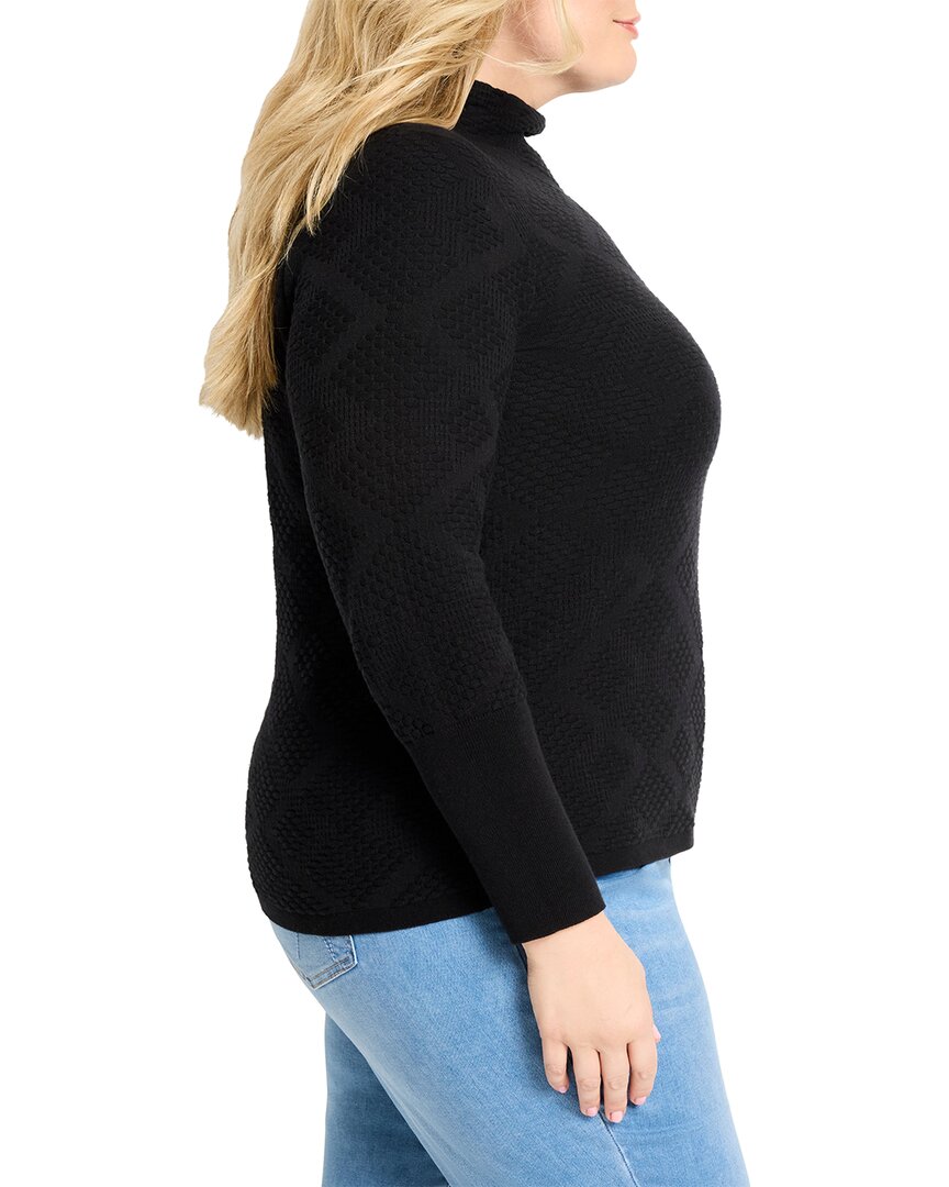 Nic+Zoe Plus Textured Diamonds Sweater
