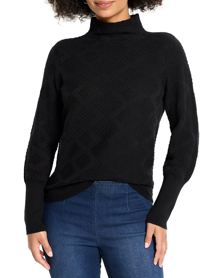 Nic+Zoe Petite Textured Diamonds Sweater