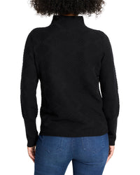 Nic+Zoe Petite Textured Diamonds Sweater