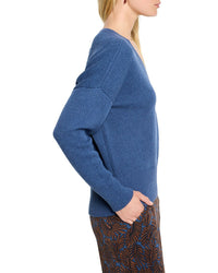Nic+Zoe Tuck Stitch V-Neck Sweater