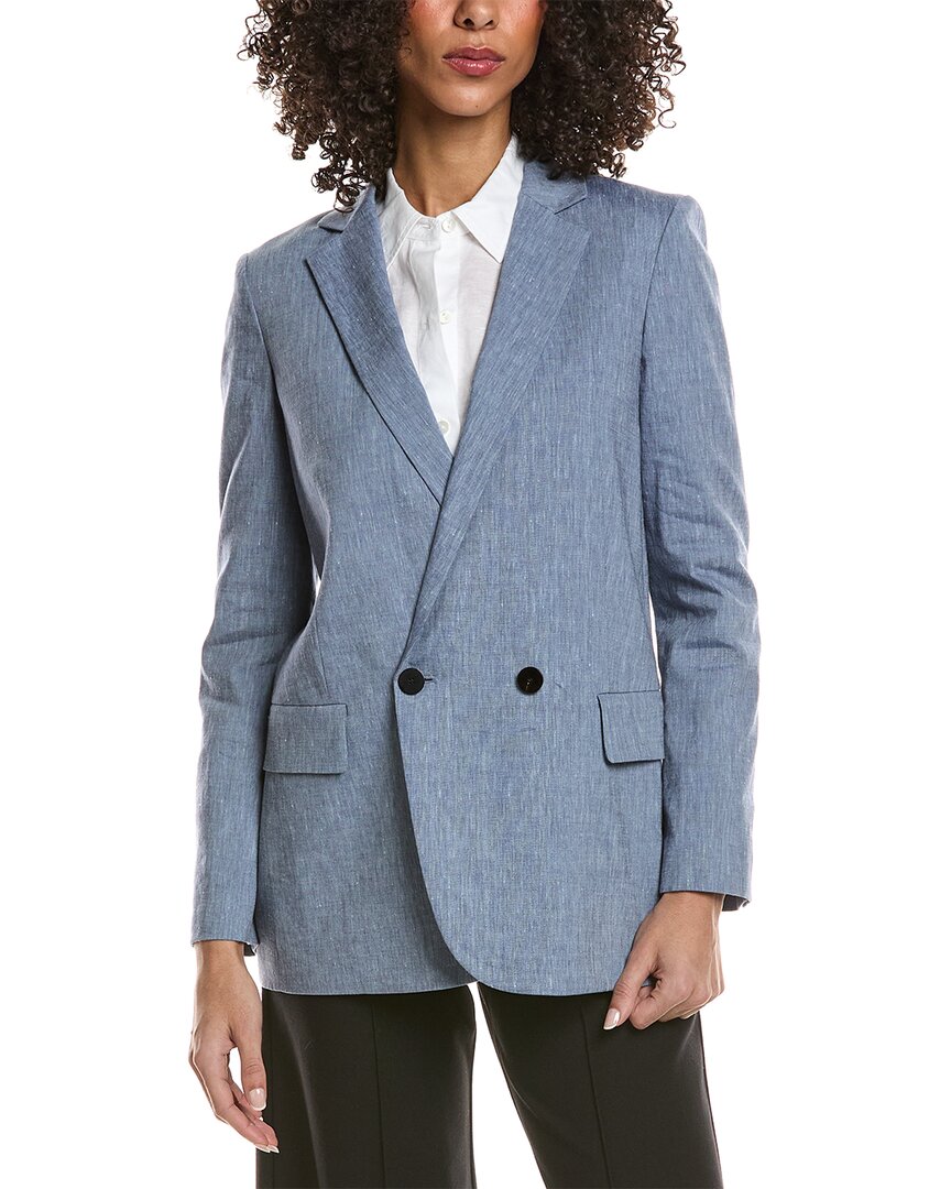 Theory Boyfriend Linen-Blend Jacket