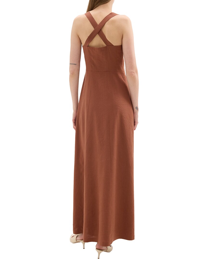 Theory Linen-Blend Maxi Dress
