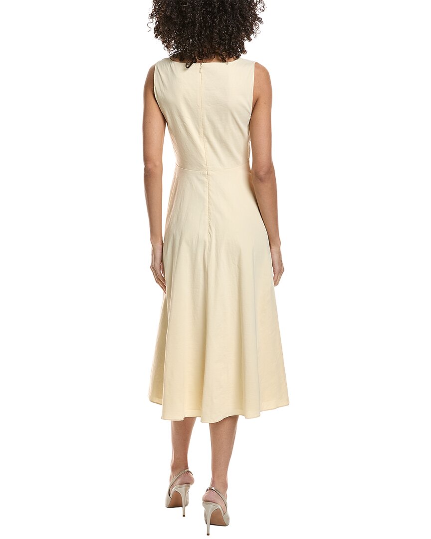 Theory Midi Linen-Blend Dress
