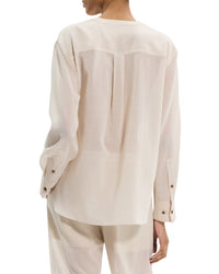 Theory Sheer Lightweight Wool Shirt