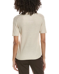 Theory Open Collar Top