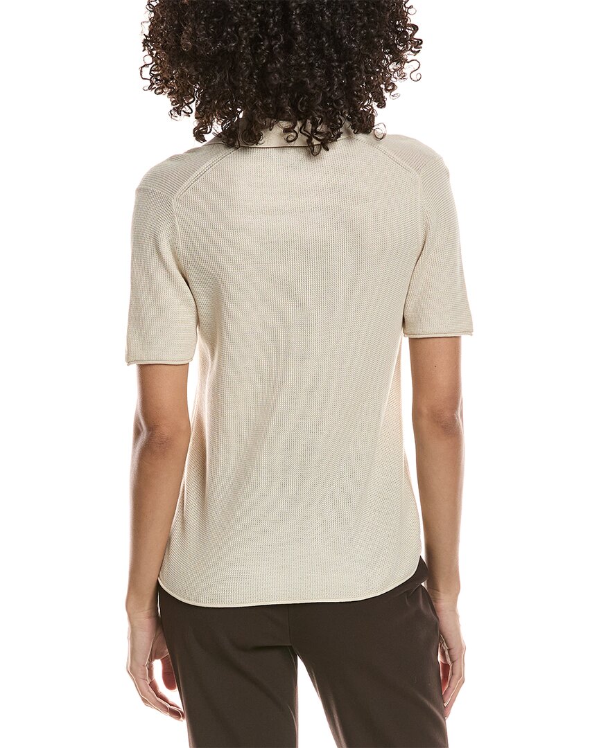 Theory Open Collar Top
