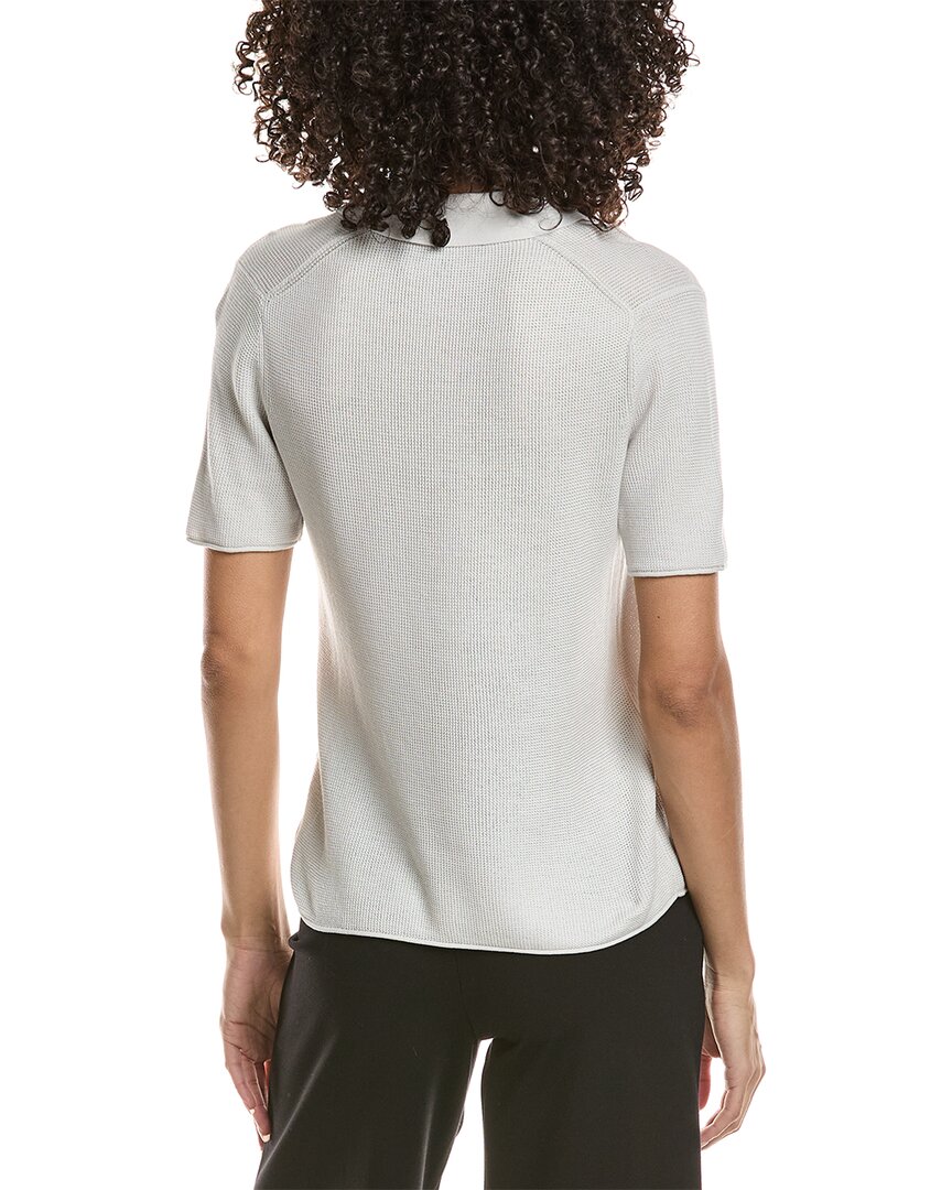 Theory Open Collar Top
