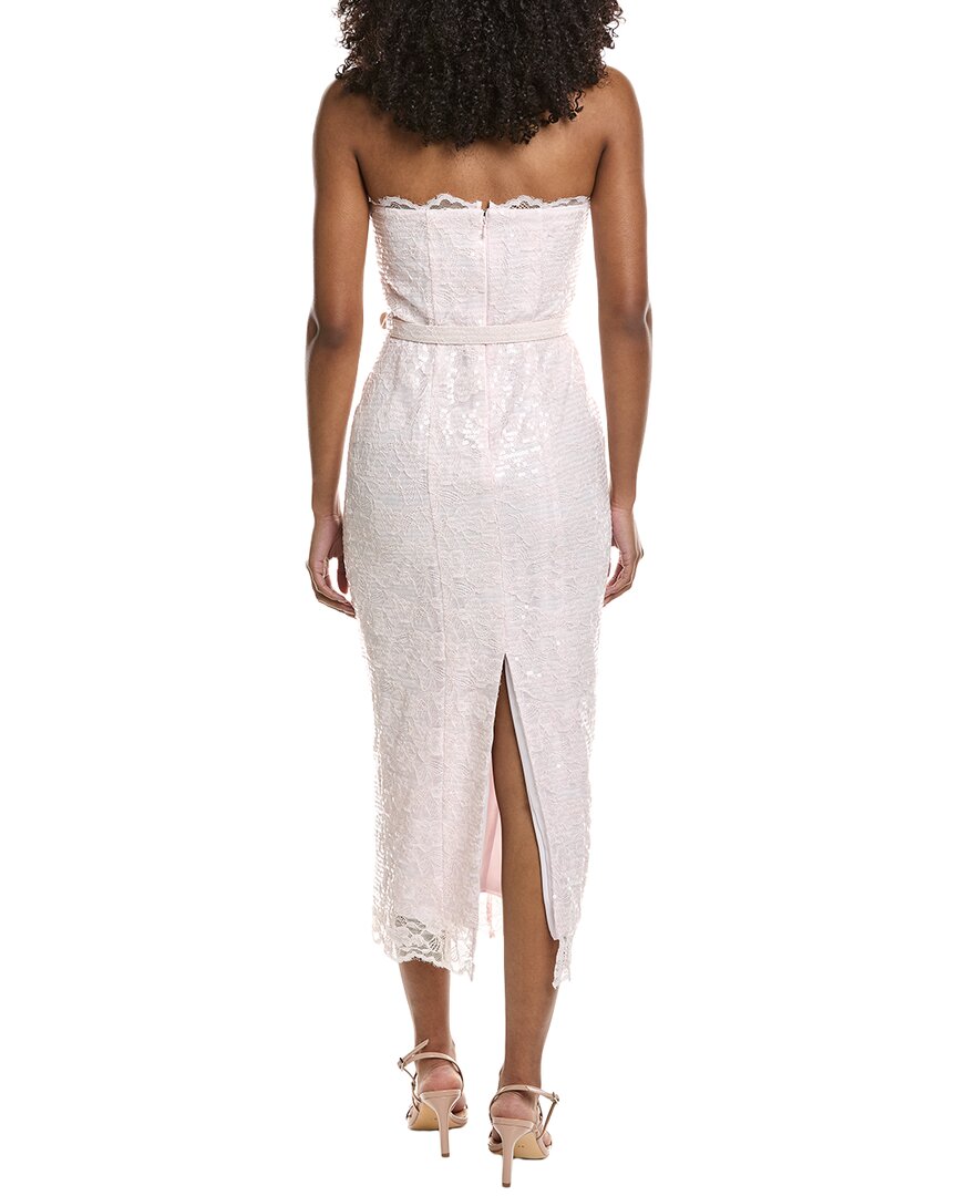 Toccin Vivian Lace Belted Midi Dress
