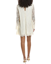 Toccin Gramercy Lace Silk-Trim Mini Dress