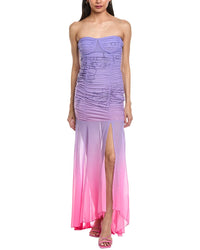 Rococo Sand Blake Ruched Gown