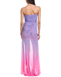 Rococo Sand Blake Ruched Gown