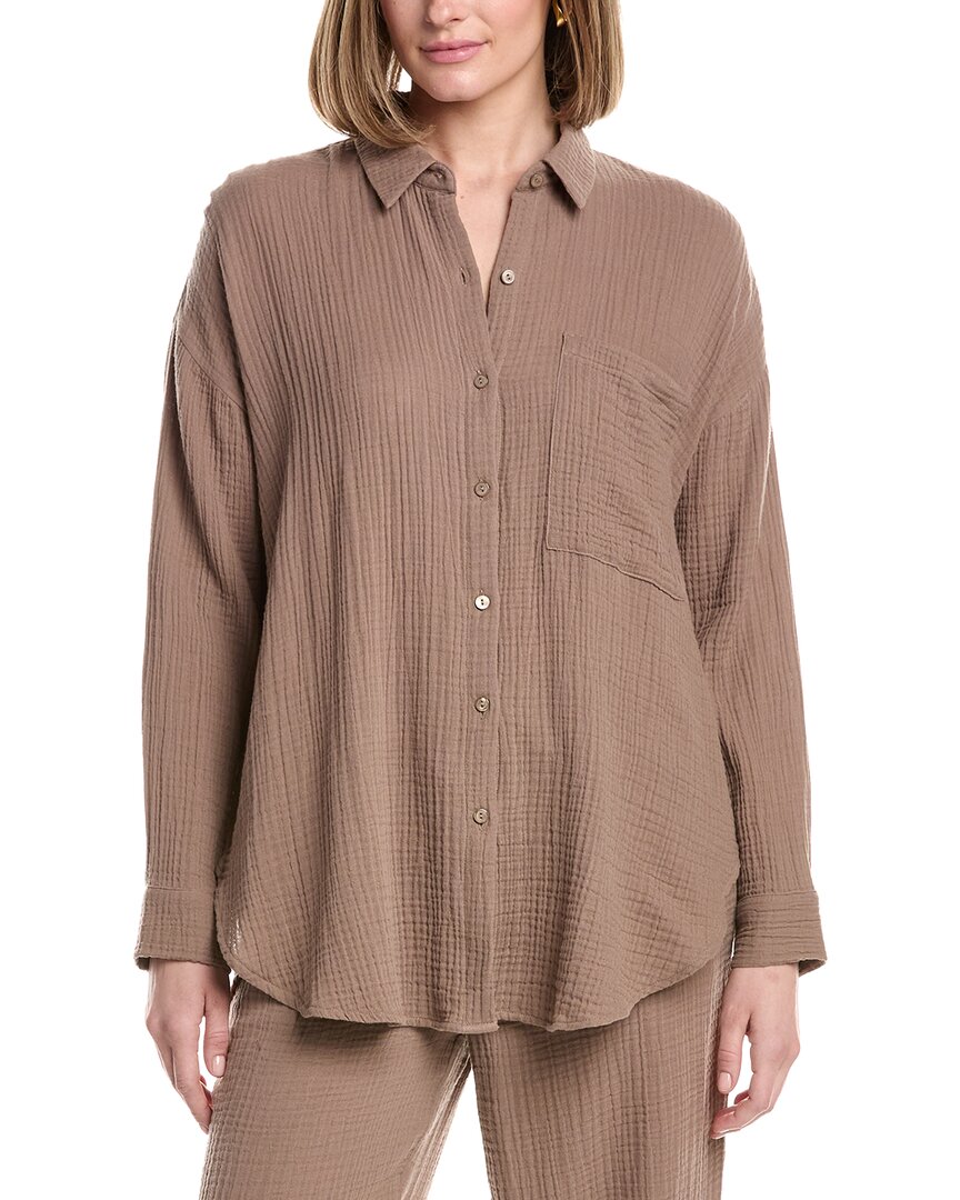 Eileen Fisher Classic Collar Long Shirt