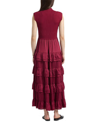 Derek Lam 10 Crosby Klea Mixed Media Multi Tiered Dress
