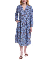 Derek Lam 10 Crosby Valerie Long Sleeve Twist Front Dress