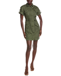 Derek Lam 10 Crosby Clotilde Cotton Drill Utility Dress