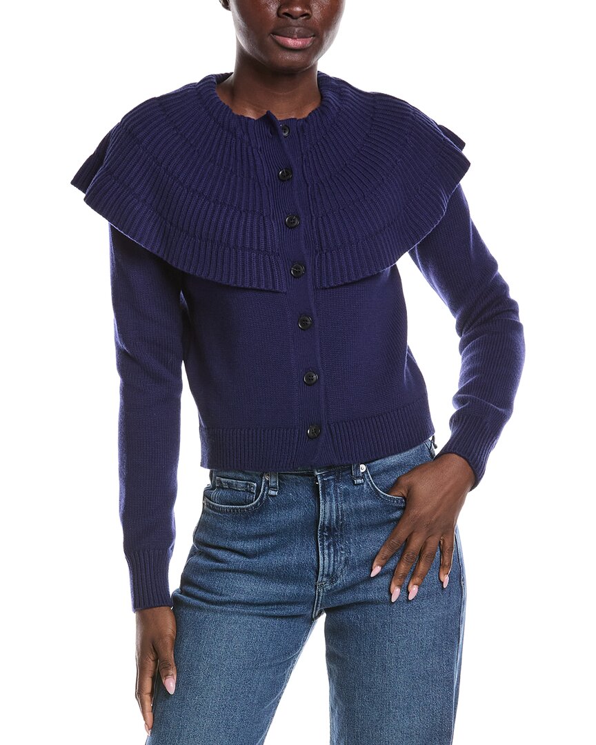 Derek Lam 10 Crosby Murray Capelet Wool-Blend Cardigan
