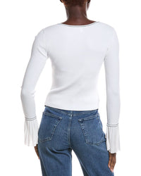 Derek Lam 10 Crosby Calliope Viscose Rib Ballet Neck Sweater