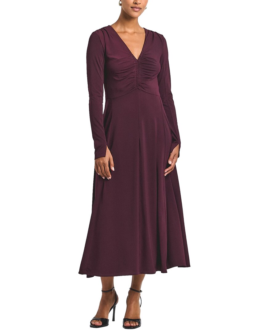 Derek Lam 10 Crosby Isabella Ruched Front Long Sleeve Dress