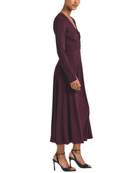 Derek Lam 10 Crosby Isabella Ruched Front Long Sleeve Dress