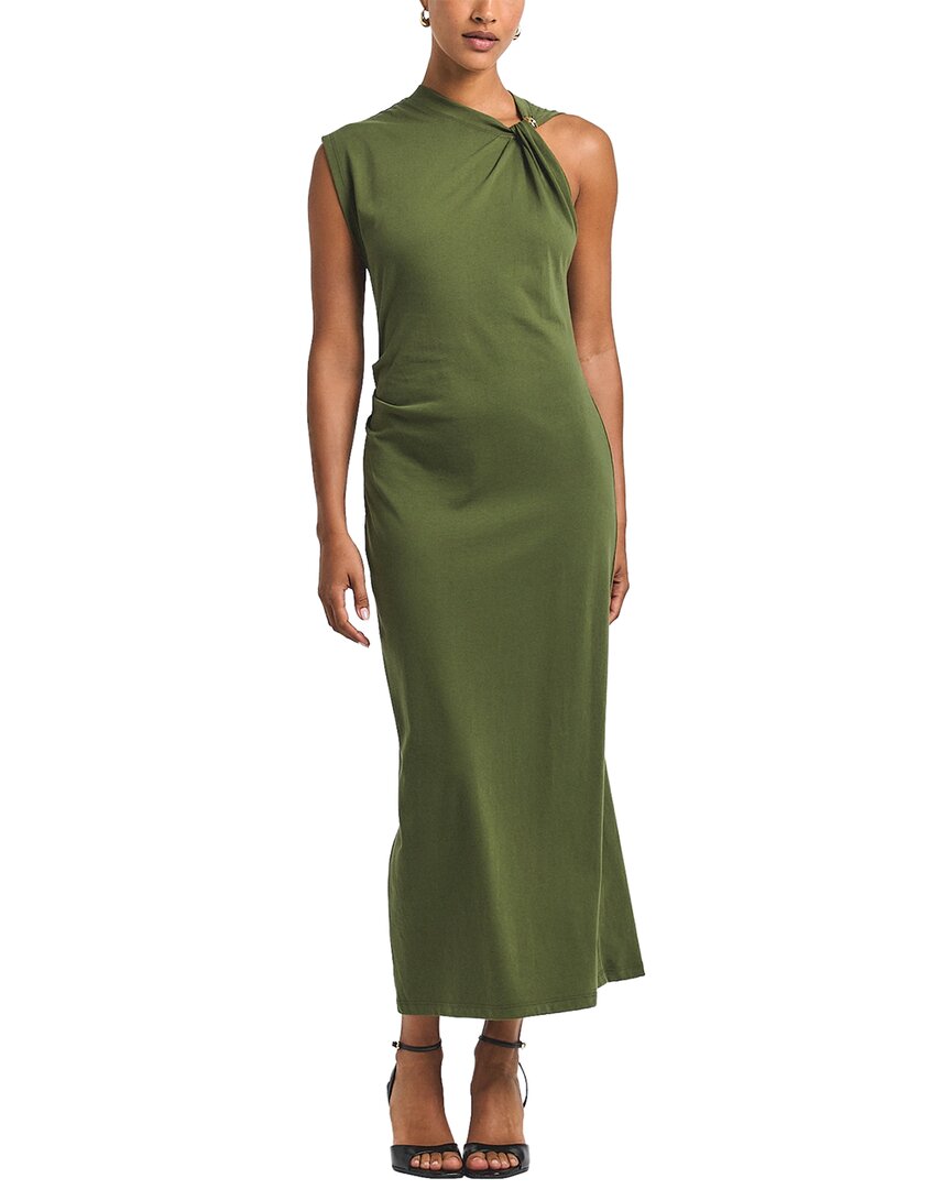 Derek Lam 10 Crosby Evelise Asymmetric Embellished Twist Dress