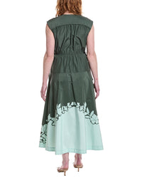 Derek Lam 10 Crosby Nara Poplin Applique Dress